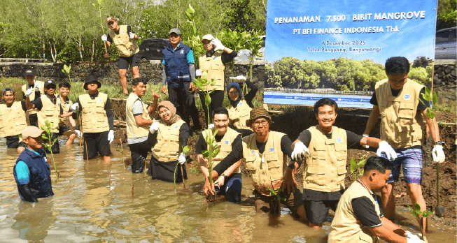 Upholding Commitment on Sustainability, BFI Finance Plants Thousands of Mangrove Trees in Mangrove Areas